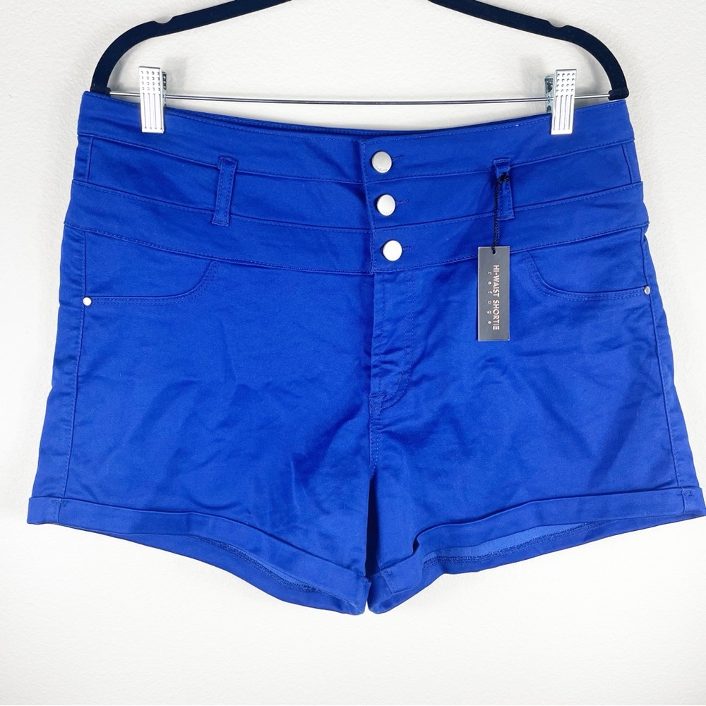 Royal Blue High waisted Shorts